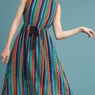 Anthropologie Rainbow Crochet Midi Dress by Eva Franco $188 Sz 2 - NWT