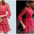 Anthropologie ML Monique Lhuillier Embellished Rose Dress $495 Sz 8 - NWT