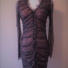 Anthropologie Ruched Lace Mini Dress by Bailey 44 $238 Sz S - NWT