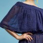 Anthropologie Tiered Eyelet Off-The-Shoulder Romper by Ranna Gill $148 XL - NWT