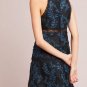 Anthropologie ML Monique Lhuillier Embroidered Silk Dress $495 Sz 14 - NWT