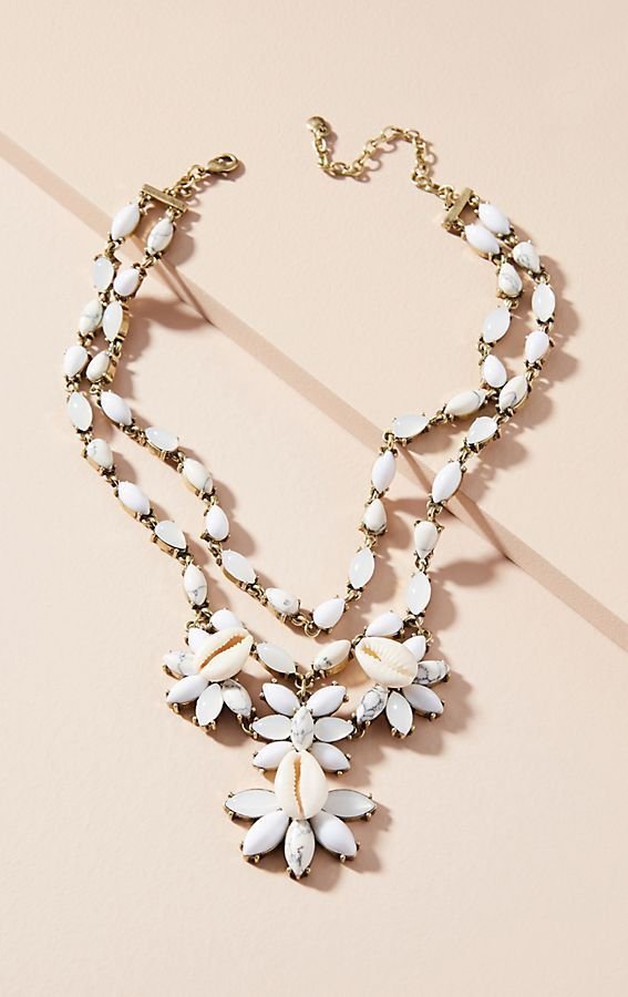 Anthropologie Malana Shell Necklace by BaubleBar - NWT
