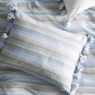 Anthropologie Woven Stripe Collection 2 Standard Shams - NWT