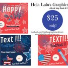 ON SALE! 50% OFF 4th of July Social Media Pack