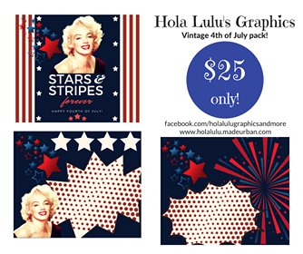 ON SALE! 50% OFF Vintage 4th of July social media pack