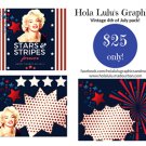 ON SALE! 50% OFF Vintage 4th of July social media pack