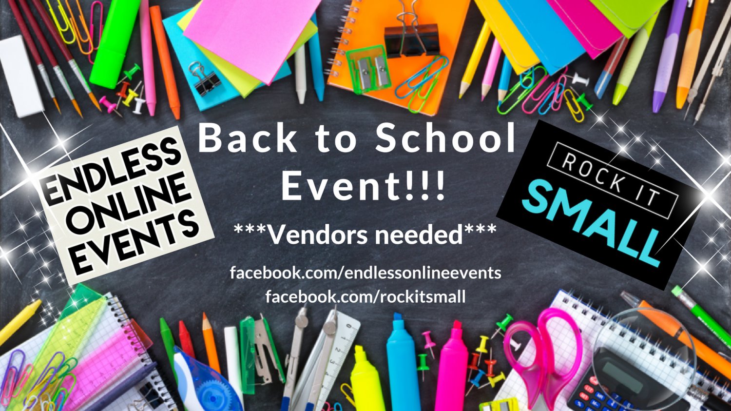 1 Vendor Spot Back To School Shopping Spree Giveaway Event