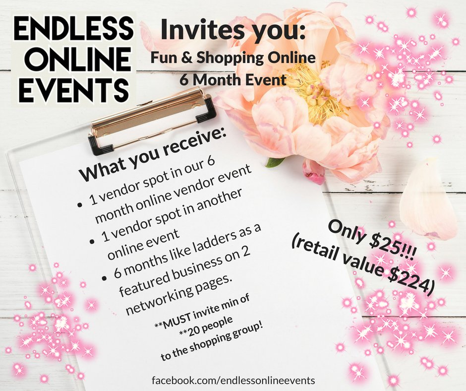 1 Vendor Spot 6 MONTH EVENT PACKAGE
