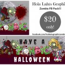 Zombie Halloween FB pack