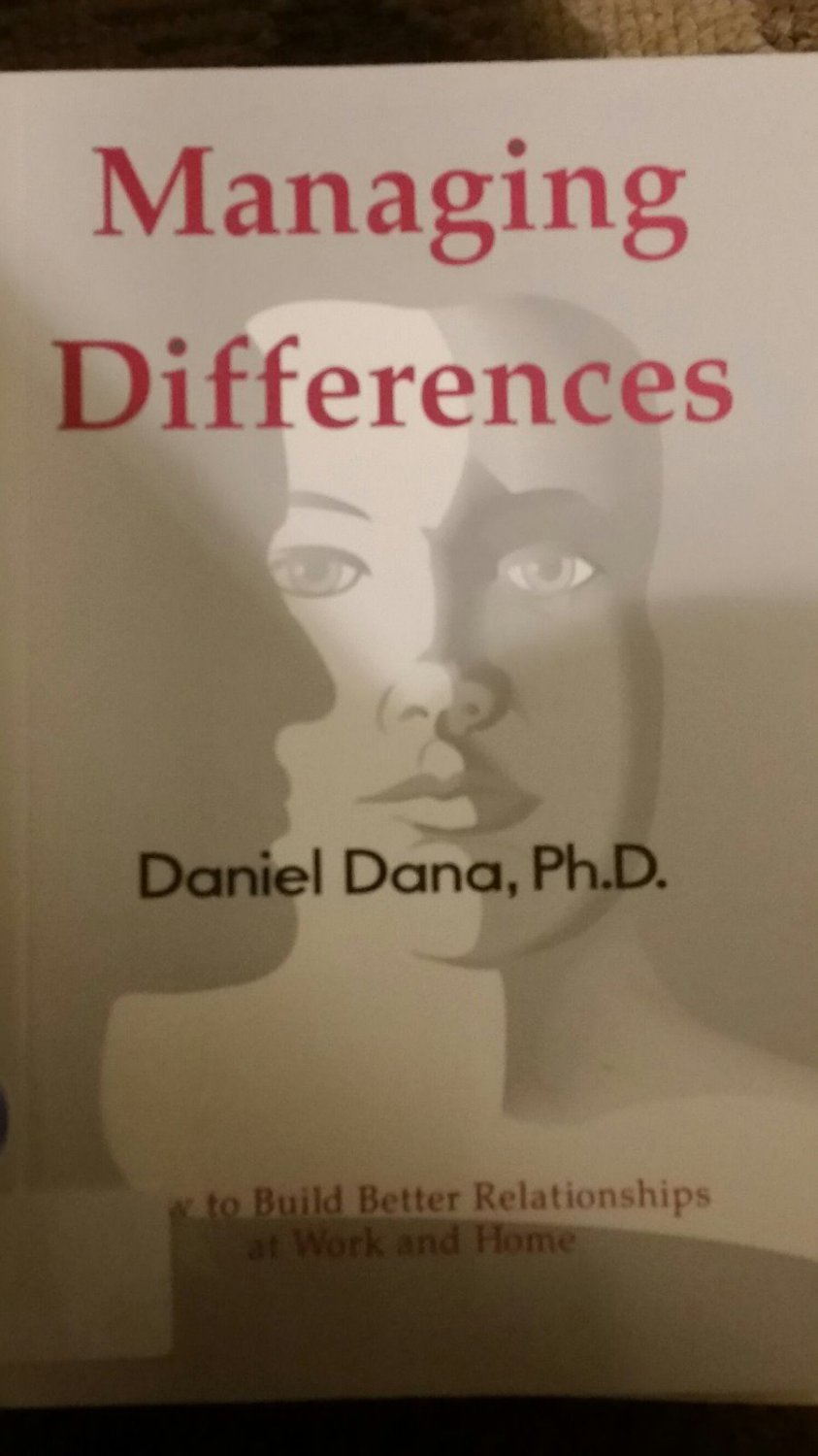 Managing Differences By Daniel Dana Phd 1999 Paperback 