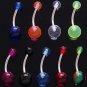 COLORED BELLY RING