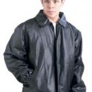 Giovanni Navarre Solid Genuine Cowhide Leather Jacket
