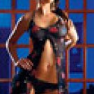 Flower baby doll and matching thong