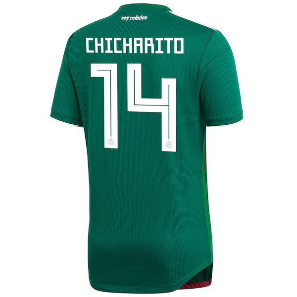 Chicharito #14 Mexico National Team 2018/2019 Home Jersey futbol - Green