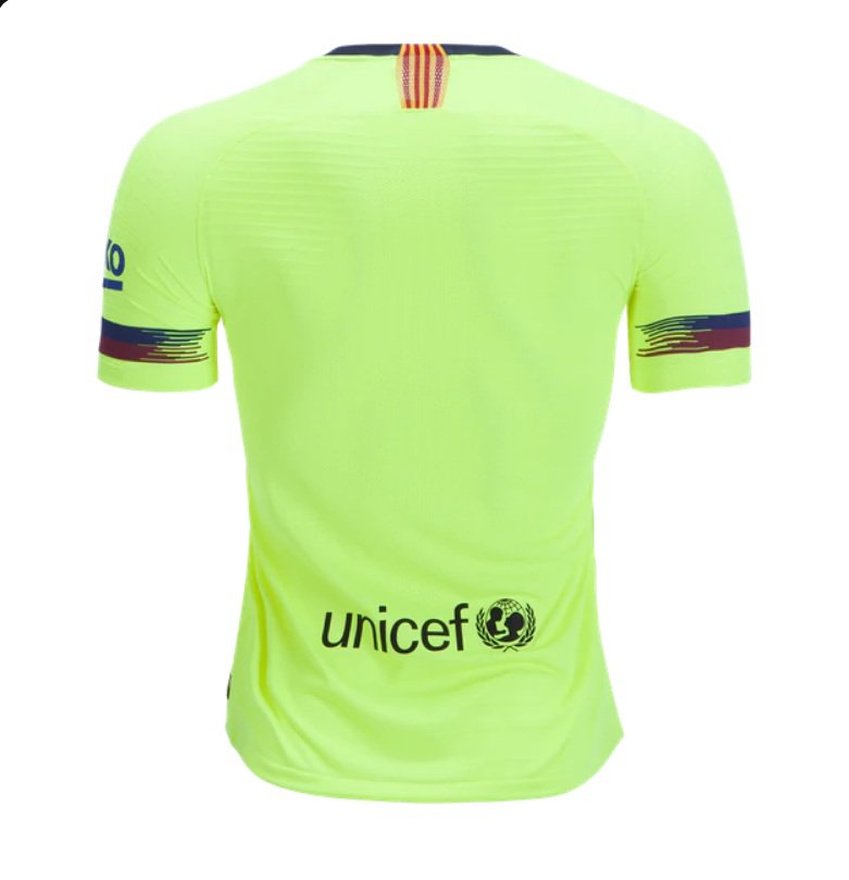 barcelona yellow jersey