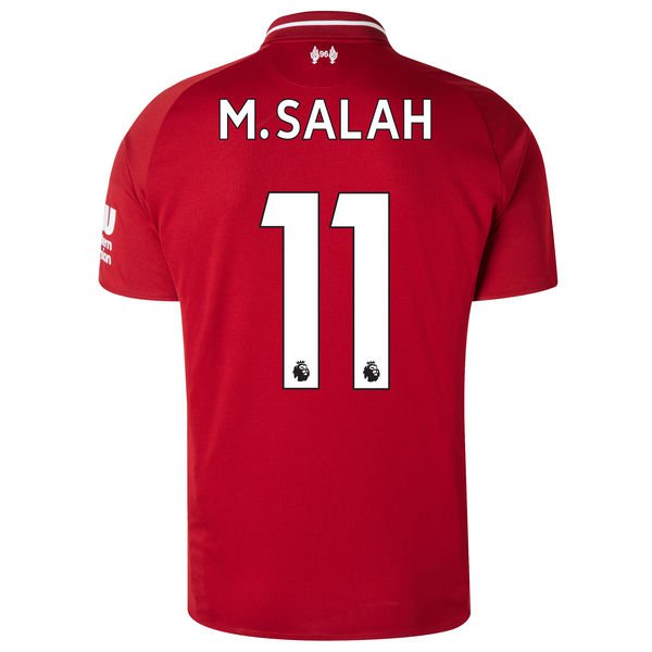 Mohamed Salah #11 Men's 2018-2019 Liverpool Home Football Shirt -red