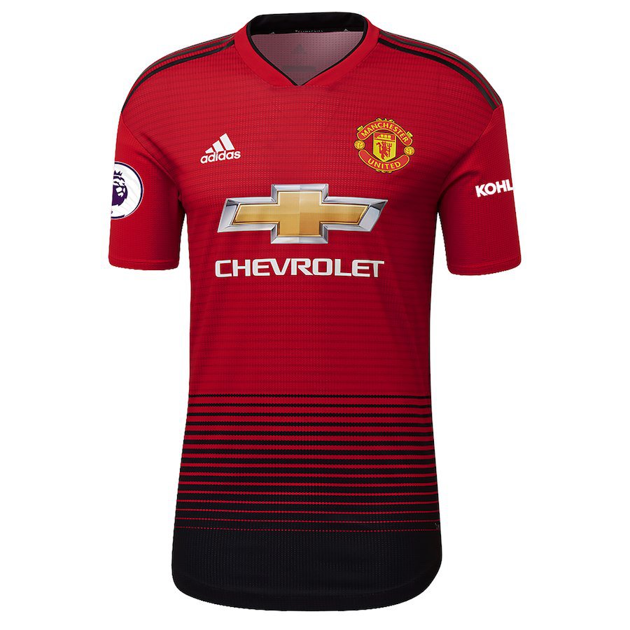 Men's 20182019 Manchester United Home Custom Jersey Red