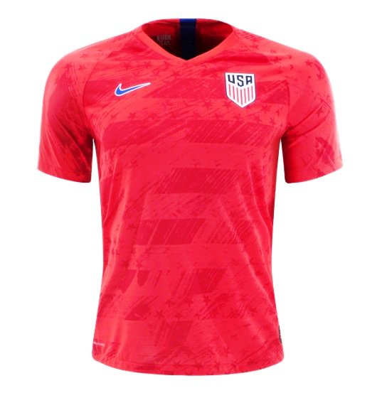 USMNT Nike 2019-2020 Away Jersey Soccer - Red FAN Shirt