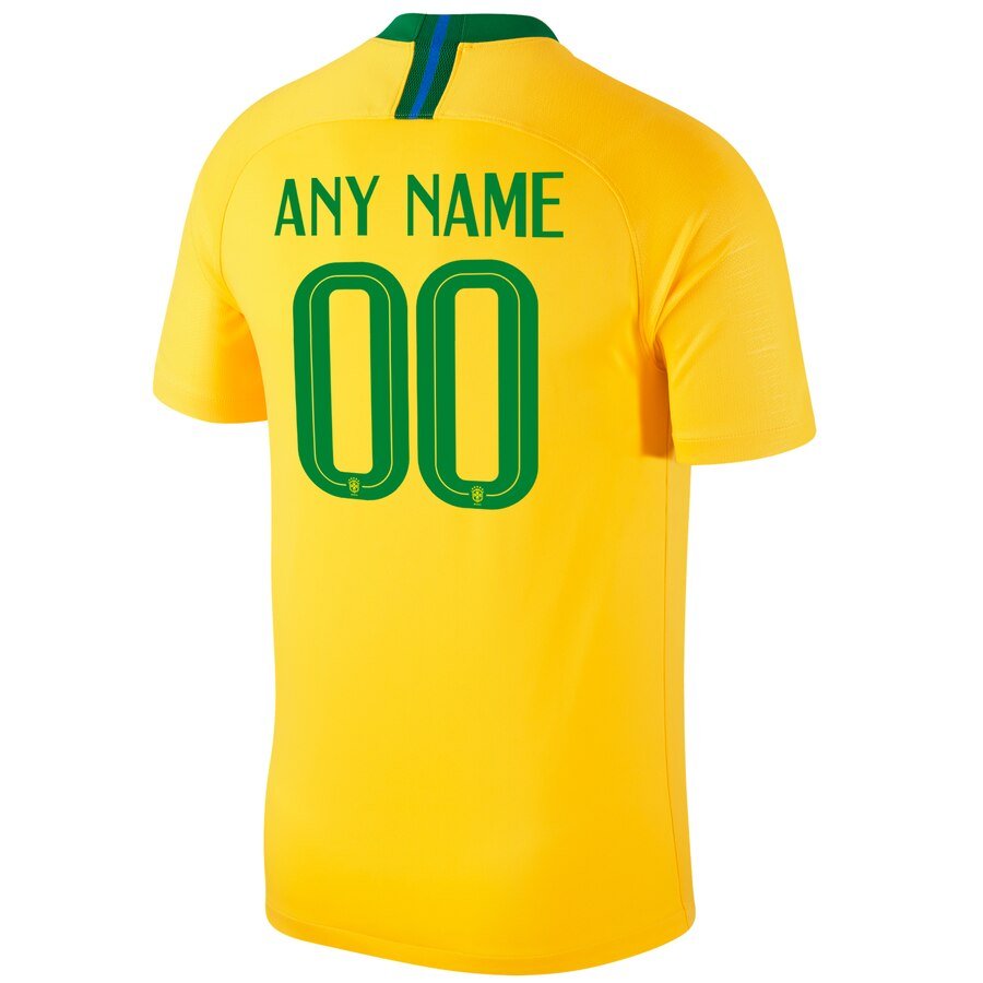 BRAZIL SOCCER COPA AMERICA HOME Custom Jersey – Gold 2019-2020