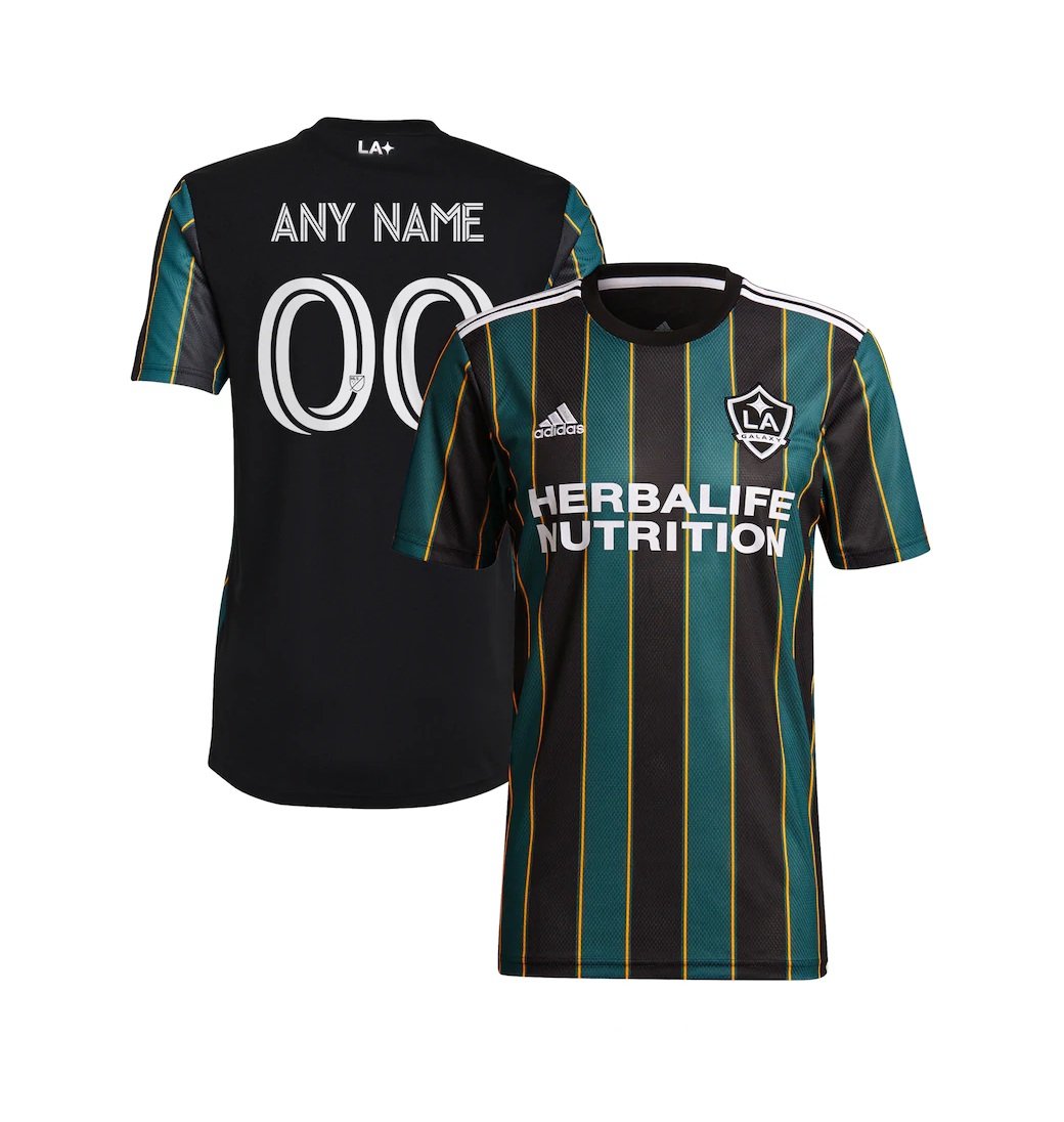 LA Galaxy 2021/22 The Away Community Kit Custom Jersey Black