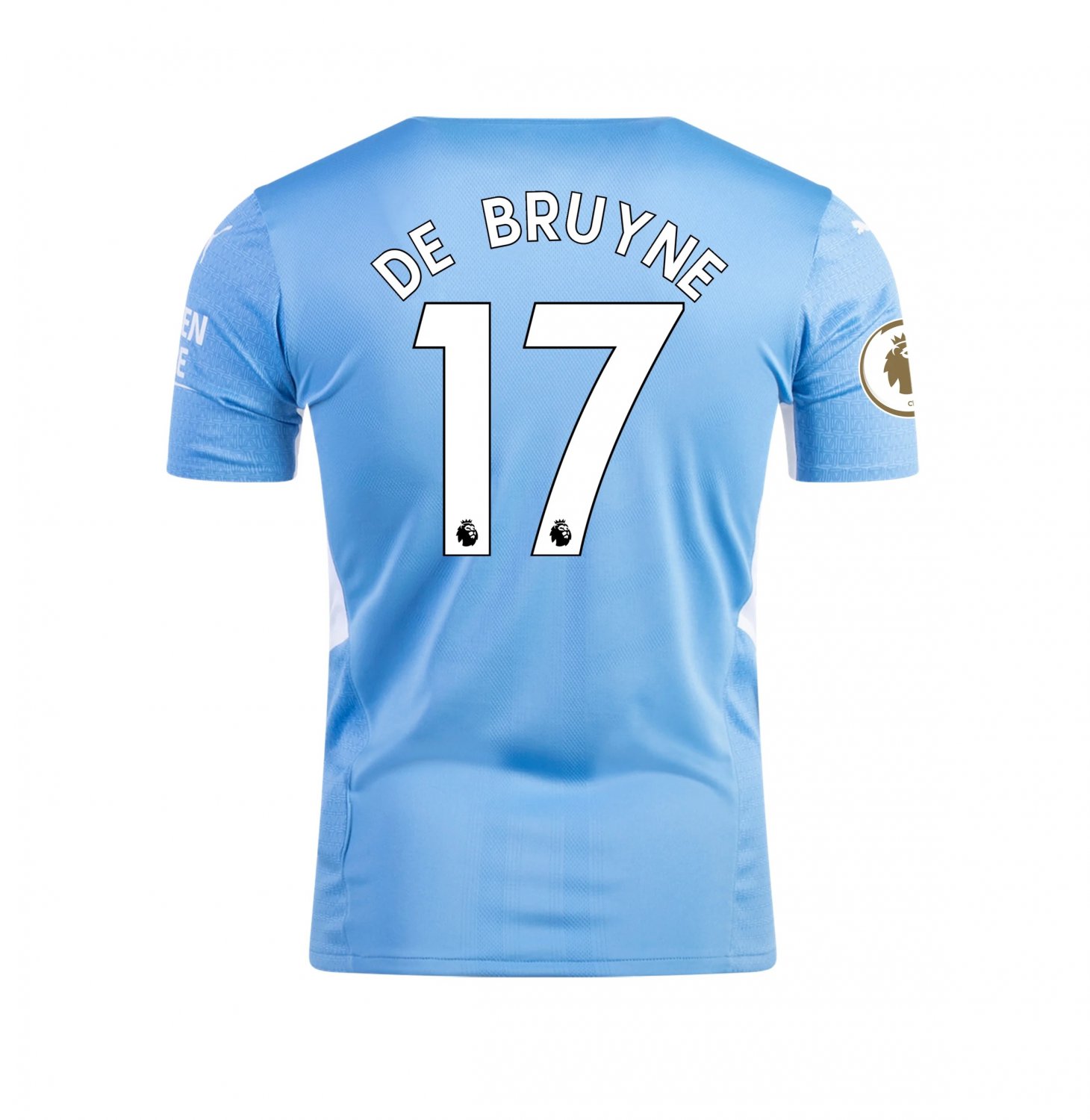 Kevin De Bruyne #17 Manchester City 2021 2022 Home Jersey