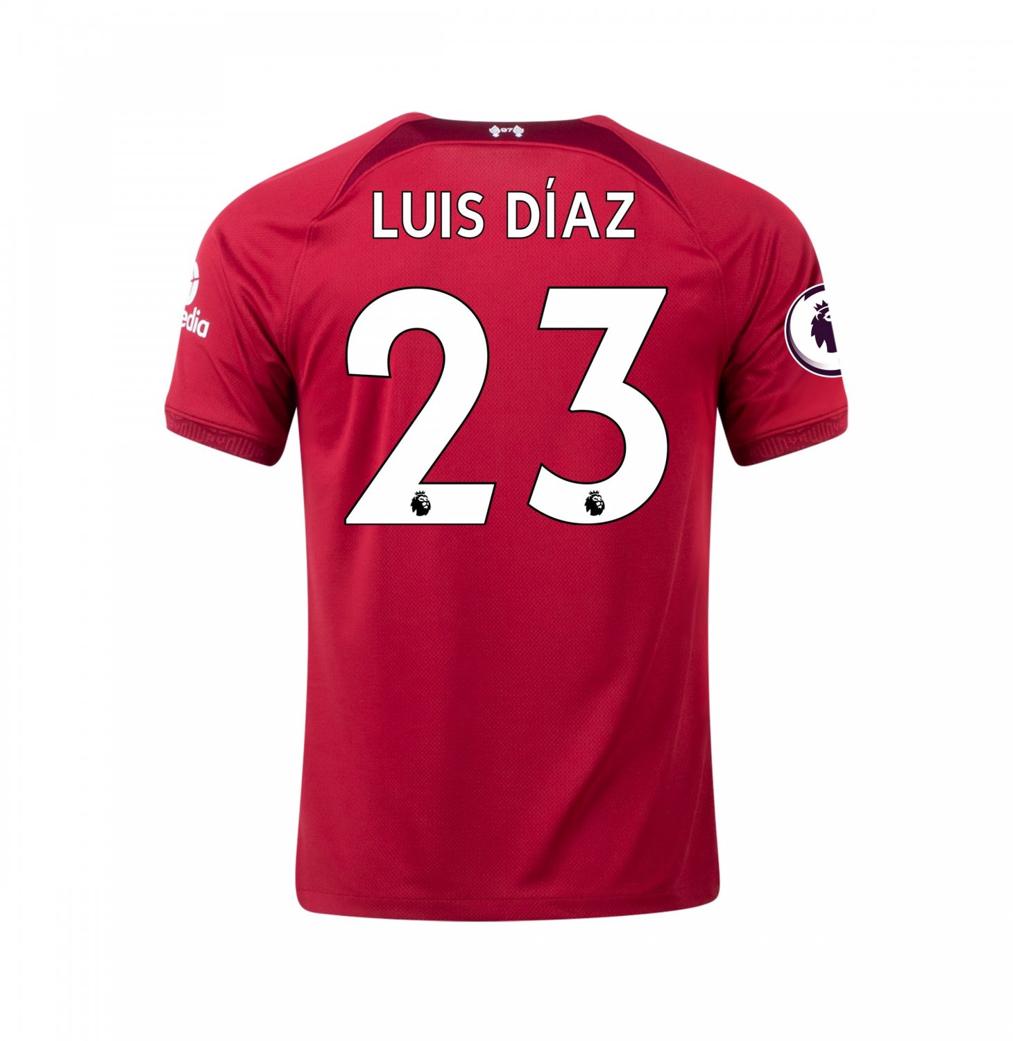 LUIS DÃAZ #23 Liverpool 2022 2023 Home Jersey Soccer