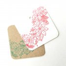 Christmas Holiday Handmade Gift Tags Favor Treat Tags Classy Vintage Rustic Floral Tag Set of 10
