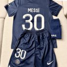 New PSG Messi  #30  Kids Soccer Jersey,Short,Socks / 2022-23