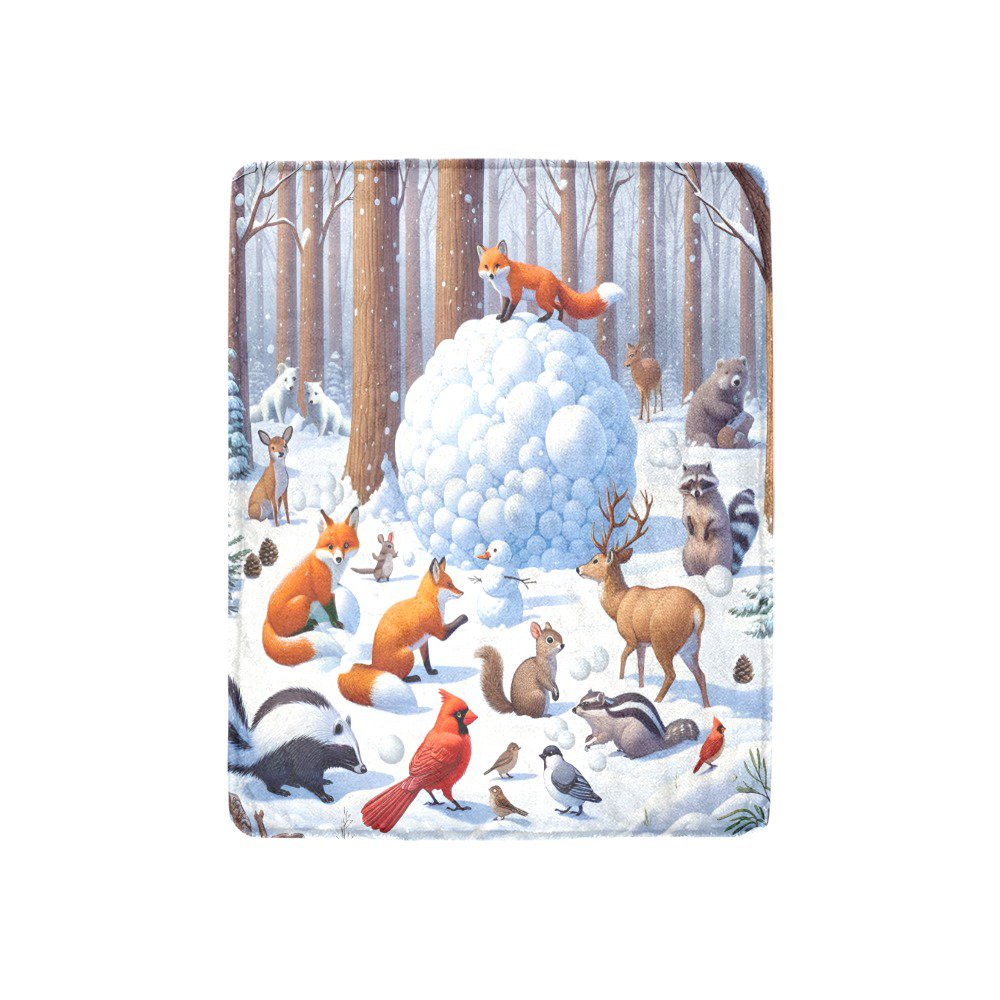 Forest Animals Ultra-Soft Micro Fleece Blanket