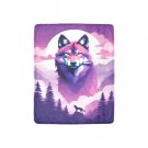 Wolf In Full Moon Ultra-Soft Micro Fleece Blanket