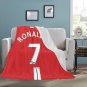 Ronaldo Manchester United Home Jersey 2008 Ultra-Soft Micro Fleece Blanket