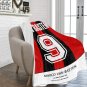 Van Basten AC Milan Jersey Ultra-Soft Micro Fleece Blanket