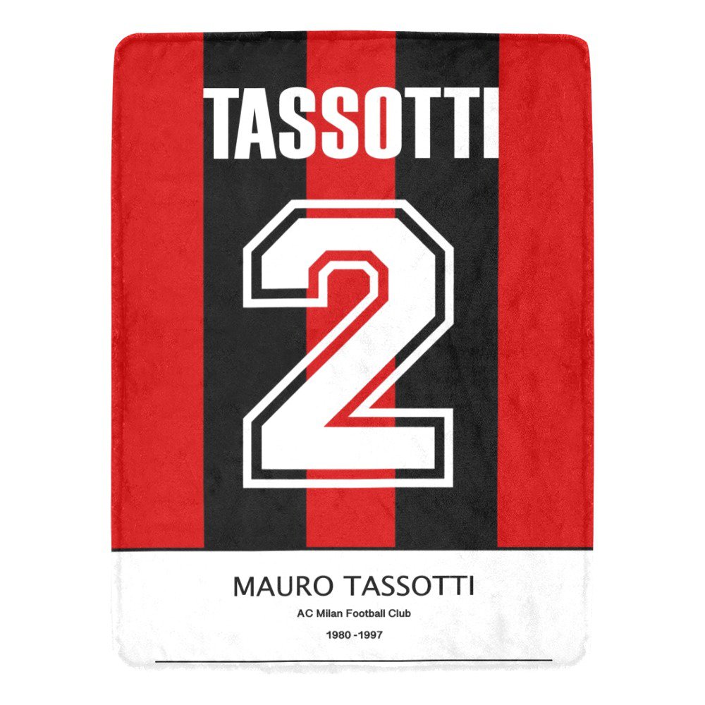 Tassotti AC Milan Jersey Ultra-Soft Micro Fleece Blanket