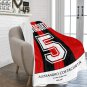 Costacurta AC Milan Jersey Ultra-Soft Micro Fleece Blanket