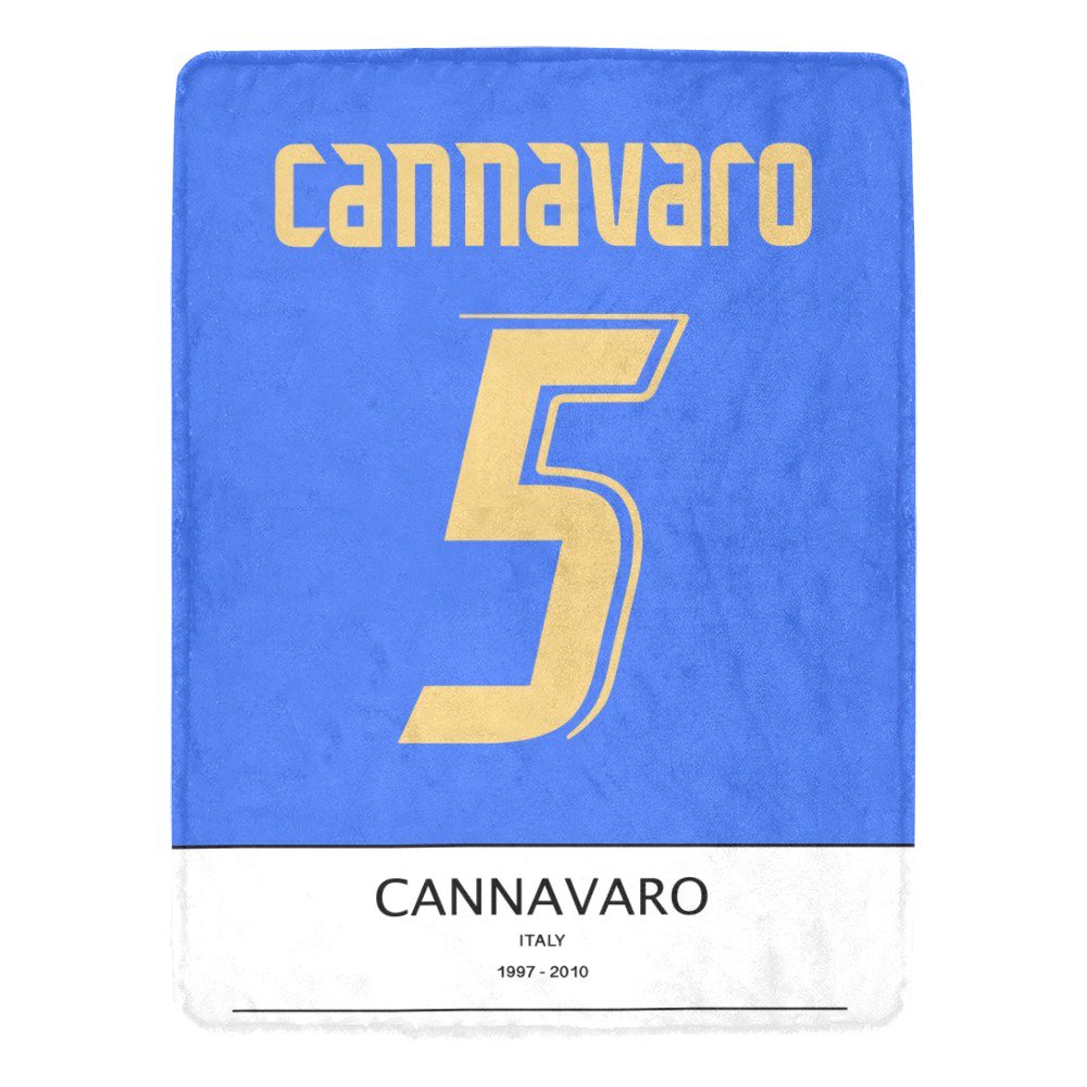Cannavaro Italy Jersey Ultra-Soft Micro Fleece Blanket