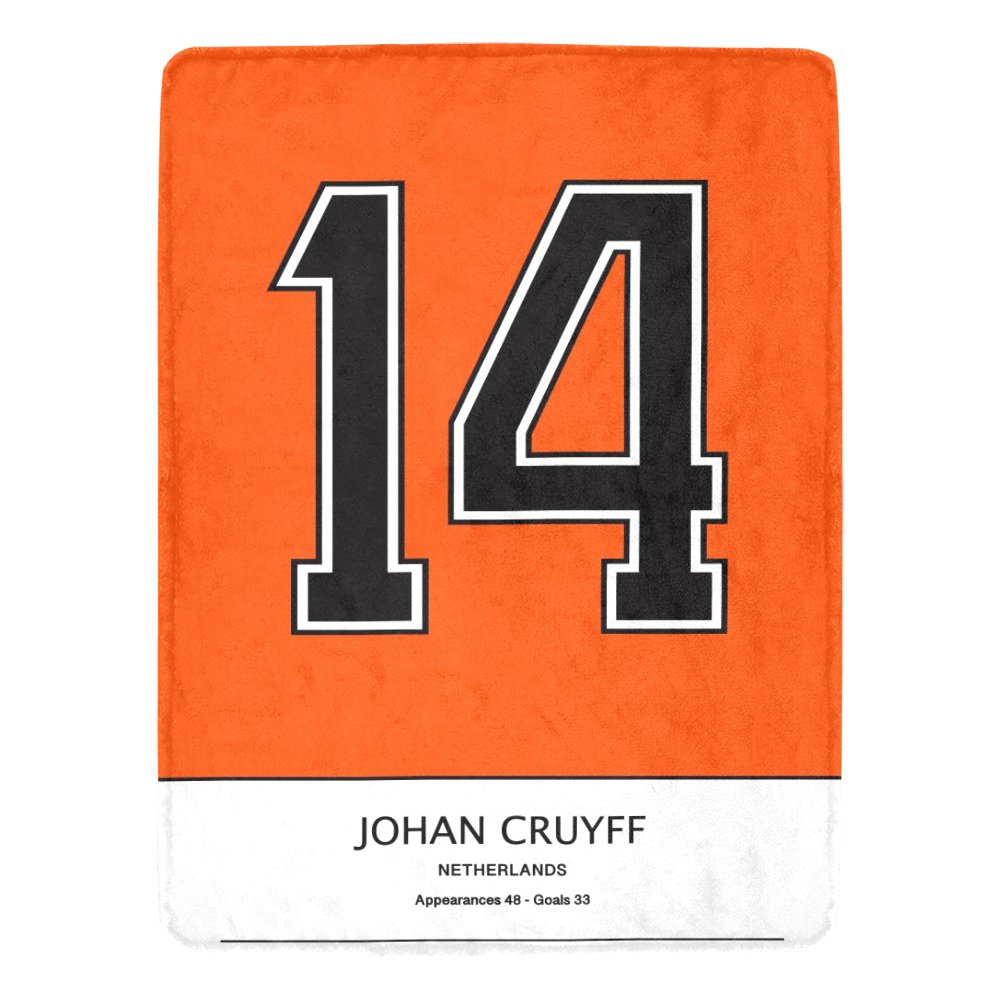 Cruyff Netherlands Jersey Ultra-Soft Micro Fleece Blanket