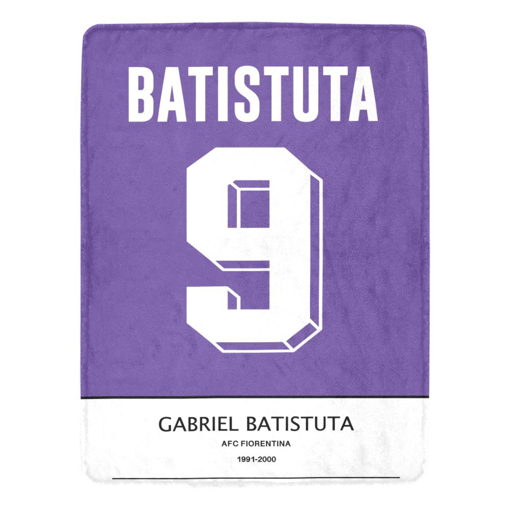 Batistuta Fiorentina Jersey Ultra-Soft Micro Fleece Blanket
