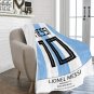 Messi Argentina 10 Jersey Ultra-Soft Micro Fleece Blanket