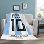 Messi Argentina 10 Jersey Ultra-Soft Micro Fleece Blanket