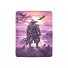Samurai Contemplating The Horizon Ultra-Soft Micro Fleece Blanket
