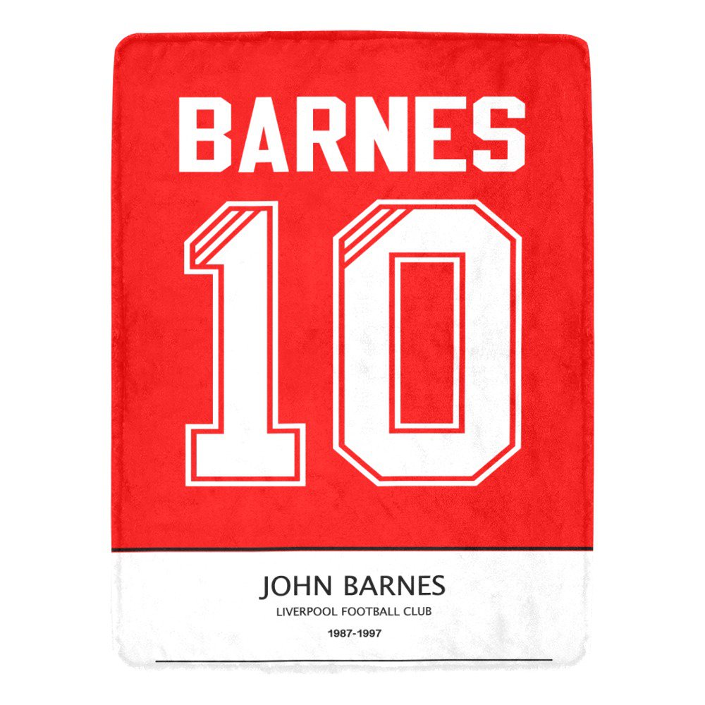 Barnes 10 Liverpool FC Jersey Ultra-Soft Micro Fleece Blanket