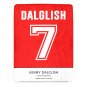 Dalglish 7 Liverpool FC Jersey Ultra-Soft Micro Fleece Blanket