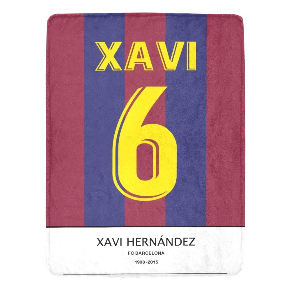Hernandez 6 FC Barcelona Jersey  Ultra-Soft Micro Fleece Blanket