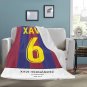 Hernandez 6 FC Barcelona Jersey  Ultra-Soft Micro Fleece Blanket