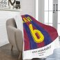 Hernandez 6 FC Barcelona Jersey  Ultra-Soft Micro Fleece Blanket