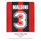 Maldini 3 AC Milan Jersey  Ultra-Soft Micro Fleece Blanket