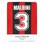 Maldini 3 AC Milan Jersey  Ultra-Soft Micro Fleece Blanket