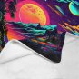 Sunset in Retro Mountains Ultra-Soft Micro Fleece Blanket