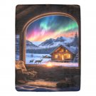 Cabin At Christmas Ultra-Soft Micro Fleece Blanket