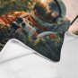 Astronaut Contemplating Nature Ultra-Soft Micro Fleece Blanket